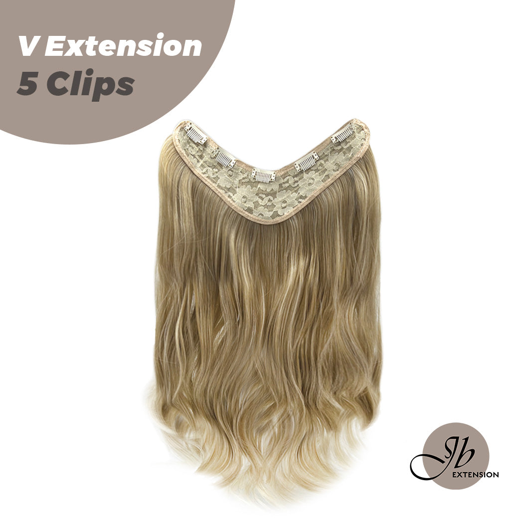 JBEXTENSION 20 Inches Hair V Extensions 5 Clipin Curly 190g JB EXTENSION