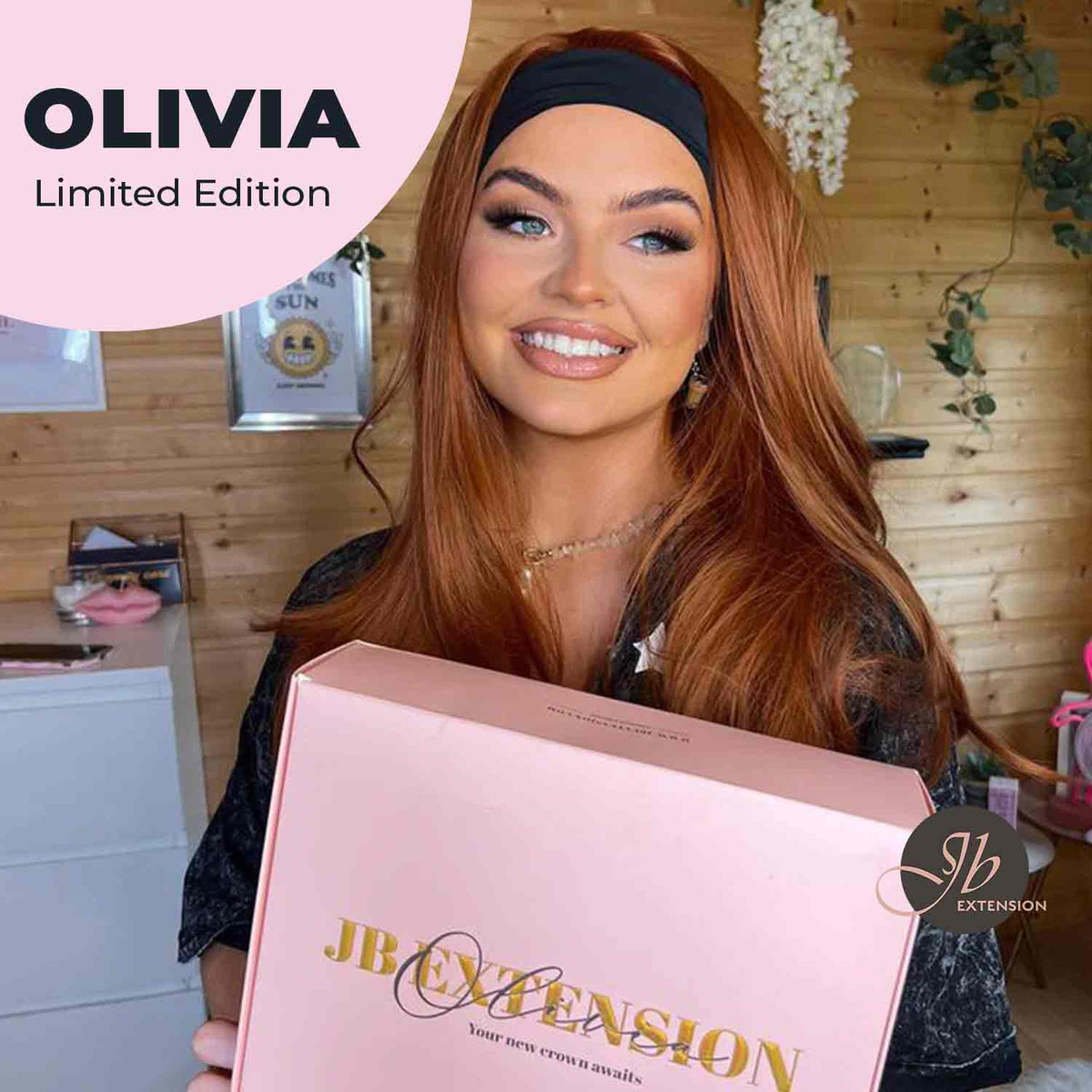JBEXTENSION OLIVIA LIMITED EDITION 27 INCHES COPPER FASHION CURLY HEAD