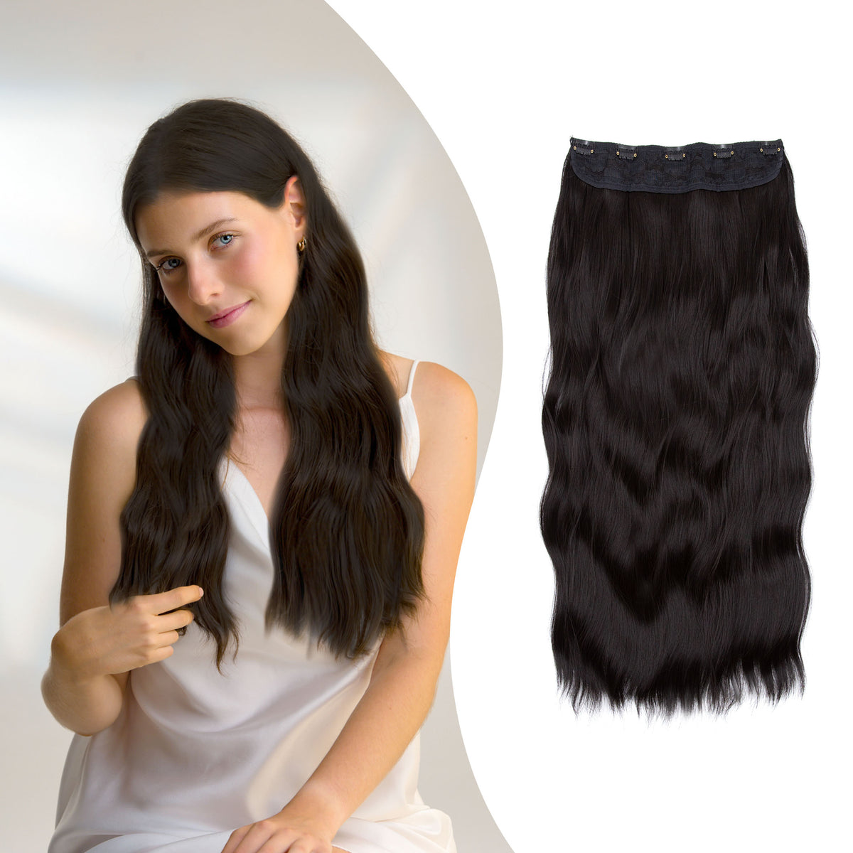 20" Hair Extensions Clipin Body Wave 160g PURE COLOUR JB EXTENSION