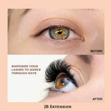 JBextension DIY Cluster Lashes 72 Clusters Lashes NO GLUE Included【Aurora Dance-Lash】