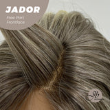 JBEXTENSION 10 Inches Mix Blonde Curly Lace Front Wig.Pre Plucked 6*14 HD Transparent Lace Frontal Handmade Futura Fiber Swiss Lace Synthetic Fiber Wig JADOR