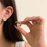 JBSELECTION ins style stainless steel earrings love earrings gold heart-shaped earrings fashion personality women's jewelry