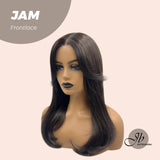 [PRE-ORDER]JBEXTENSION 18 Inches Dark Brown Curly Pre-Cut Frontlace Wig JAM