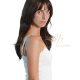 JBEXTENSION 24 Inches Wolf Cut Brown Women Wig With Bangs TASHA BROWN