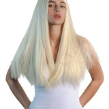 JBEXTENSION 22 Inches Light Blonde Straight Wig With Full Bangs JANETH