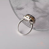 [PRE-ORDER] JBSELECTION Zircon Ring for Women, White Plated Zircon Open Adjustable Ring