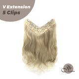 JBEXTENSION 20 Inches Hair V Extensions 5 Clip-in Curly 190g