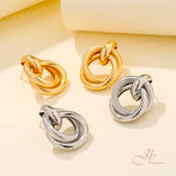 JBSELECTION Gold Silver Geometric Drop Dangle Earrings for Women Long Link Dangle Earrings Jewelry Gift