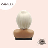 JBEXTENSION 10 Inches Bob Cut Light Blonde Wig With Bangs CAMILLA