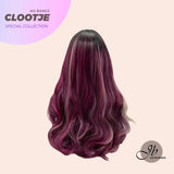 JBEXTENSION 25 Inches Body Wave Fushia Color Wig Without Bangs CLOOTJE SPECIAL COLLECTION