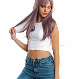 JBEXTENSION 20 Inches Lavender Color Straight Women Wig BILLIE