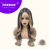 JBEXTENSION 27 Inches Frontlace Wig Balayage Blonde Wave Wig JORDAN