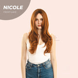 JBextension 26 Inches Copper Curly Frontlace Wig NICOLE