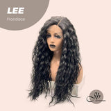 JBEXTENSION 28 Inches Extra Curly Black Women Frontlace Wig LEE