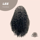 JBEXTENSION 28 Inches Extra Curly Black Women Frontlace Wig LEE