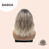 JBEXTENSION 14 Inches Short Hair Mix Blonde Balayage Body Wave Wig SASHA