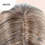 JBEXTENSION 25 Inch Blonde Long Curly Wig Ombre Wave Wig SILVIA (SYLVIA)