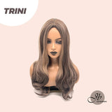JBEXTENSION 24 Inches Dark Brown With Highlight Women Wig TRINI