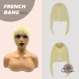 Clip in Bangs, JBextension 100% Human Hair Bangs Extensions French Bangs with Temples Clip on Fringe Bangs Real Hair for Women Natural Color Washable/Dyeable