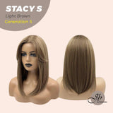 JBEXTENSION GENERATION FIVE 16 Inches Light Brown Straight Wig STACY S LIGHT BROWN