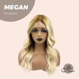 JBEXTENSION 22 Inches Balayage Mix Blonde Body Wave Frontlace Wig MEGAN