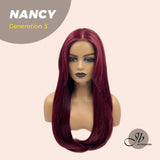 JBEXTENSION GENERATION FIVE 26 Inches Red Natural Straight Women Wig NANCY G5