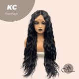 JBEXTENSION 30 Inches Black Body Wave Extra Long Mermaid Hair Frontlace Wig KC