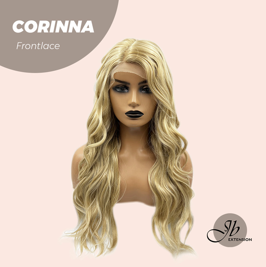 JBEXTENSION 22 INCHES BLONDE BODY WAVE SIDE PART FRONTLACE WIG CORINNA