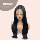 JBEXTENSION 26 Inches Black Long Curly Frontlace Wig DEVIN