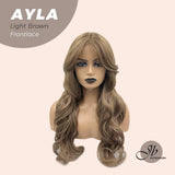 JBEXTENSION 24 Inches Body Wave Light Brown Pre-Cut Frontlace Wig AYLA LIGHT BROWN