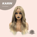 JBEXTENSION 22 Inches Body Wave Mix Blonde Frontlace Wig KARIN