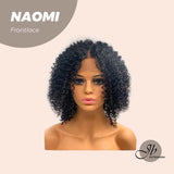 JBEXTENSION 12 Inches Extra Curly Short Frontlace Wig NAOMI
