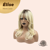 [PRE-ORDER] JBEXTENSION ÉLISE Partial Monofilament Wig 16 Inches Dirty Blonde With Dark Root Curly Mono Lace Wig