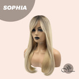 JBEXTENSION 22 Inches Blonde Curly With Dark Root Wig SOPHIA