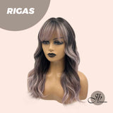 [PRE-ORDER] JBEXTENSION 20 Inches Shatush Purple Body Wave Wig With Bangs RIGAS