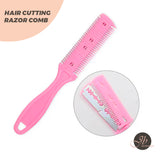 JBEXTENSION Hair Cutting Razor Comb Double Edge WIG Thinning Comb