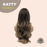 JBEXTENSION GENERATION FIVE 26 Inch Meches Blonde Long Body Wave Ombre Wig KATTY G5