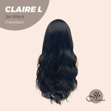 JBEXTENSION 26 Inches Body Wave Jet Black Pre-Cut Frontlace Wig CLAIRE L BLACK