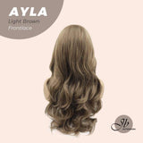 JBEXTENSION 24 Inches Body Wave Light Brown Pre-Cut Frontlace Wig AYLA LIGHT BROWN