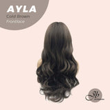 JBEXTENSION 24 Inches Body Wave Cold Brown Pre-Cut Frontlace Wig AYLA BROWN