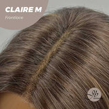 [PRE-ORDER]CLAIRE LACE M - 22 Inches Body Wave Brown With Highlight Pre-Cut Frontlace Wig
