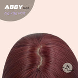 JBEXTENSION 22 Inches Curly Red Wig With Full Bangs ABBY RED