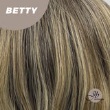 JBEXTENSION 22 Inches Body Wave Blonde Color Wig With Bangs BETTY