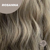 [PRE-ORDER]JBEXTENSION 28 Inches Long Body Wave Mix Grey Blonde Wig With Bangs ROSANNA