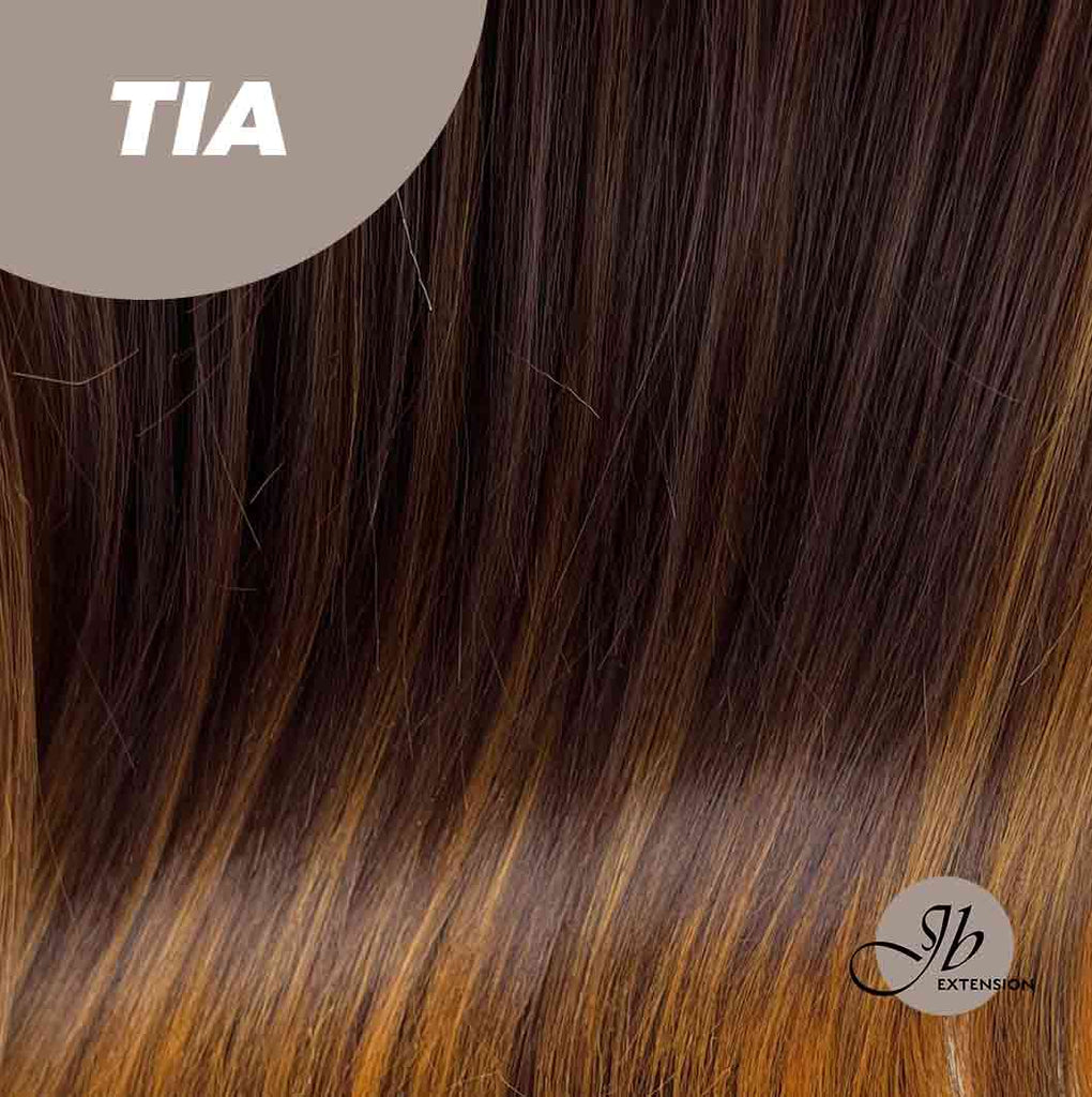 JBEXTENSION 26 INCHES RED BROWN WITH COPPER HIGHLIGHT STRAIGHT WIG WIT