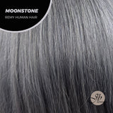 [PRE-ORDER] JBEXTENSION GEMSTONE COLLECTION 12 Inches Real Human Hair Dark Grey Bob Cut Free Parting Wig MOONSTONE
