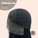 JBEXTENSION 14 Inches Bob Cut Jet Black Frontlace Wig GIULIA BOB BLACK (FREE PARTING)