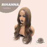 JBEXTENSION 24 Inches Brown Curly Fashion Women Frontlace Wig RIHANNA