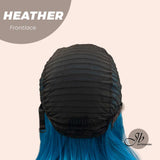 JBEXTENSION 15 Inches Blue Straight Side Part Frontlace Wig HEATHER