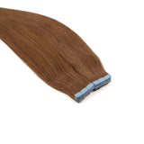 Tape in Hair Extensions Human Hair, Remy Tape in Hair Extensions 20inch  Tape in Human Hair 50g 20pcs  #6 LIGHT BROWN